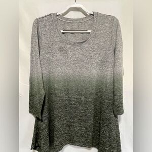 Sharp Fashion women’s ombré green shirt. NWT. Size L